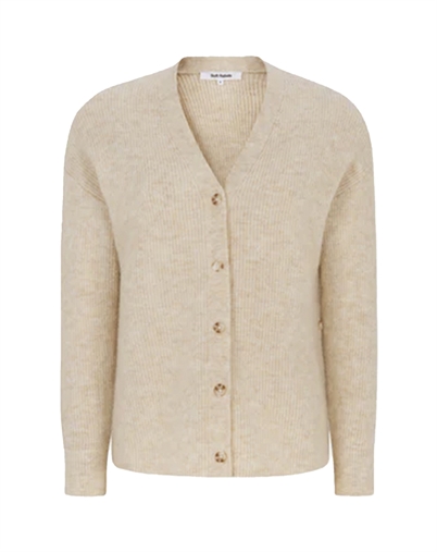 Soft Rebels - SRAlliy Strik Cardigan - Wood Ash Melange